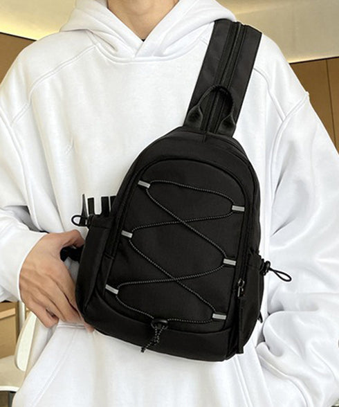 ボディバッグ ユニセックスウエストポーチ ワンショルダーバッグ 軽量 2way ナイロンバッグ アウトドア 男女兼用かばん 韓国風リュックサック カジュアルbag 77ZHONGZ-002