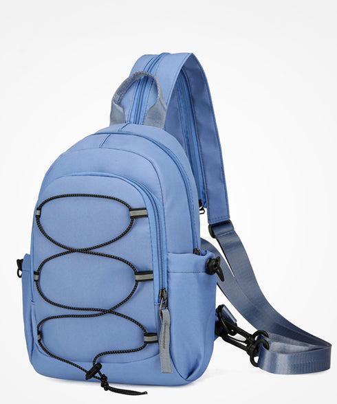 ボディバッグ ユニセックスウエストポーチ ワンショルダーバッグ 軽量 2way ナイロンバッグ アウトドア 男女兼用かばん 韓国風リュックサック カジュアルbag 77ZHONGZ-002