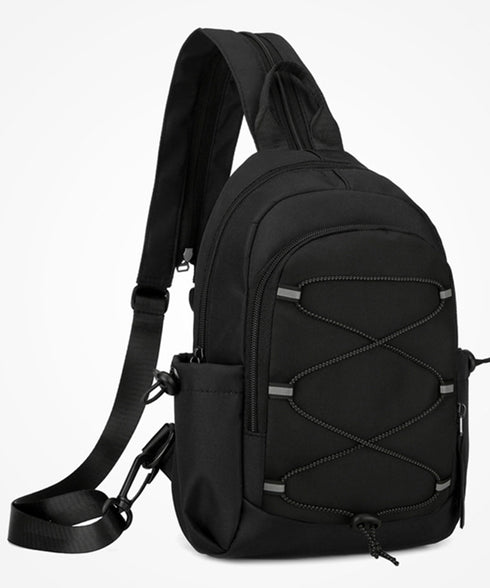 ボディバッグ ユニセックスウエストポーチ ワンショルダーバッグ 軽量 2way ナイロンバッグ アウトドア 男女兼用かばん 韓国風リュックサック カジュアルbag 77ZHONGZ-002