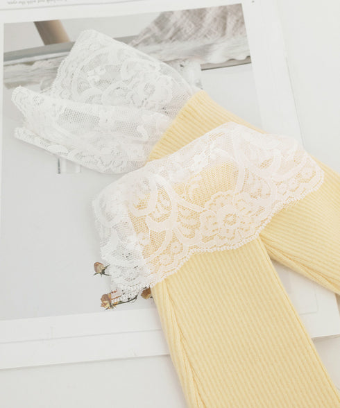 ニットトップス レース切替え Vネック服 レディースニットソー 春秋冬服 ニットウエア 韓国風 ニットインナー オフィスカジュアル フェミニンニット リブトップス 77ZHYI-001