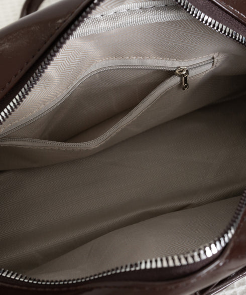 トートバッグ PUレザーバッグ ツヤ感 ハンドバッグ ロングハンドル レディース ミニボストンバッグ 2way鞄 リボン 通勤 韓国ファッション マチありBAG 77ZUNL-001