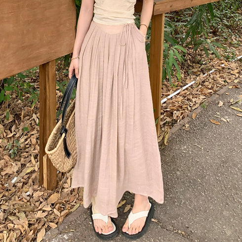 とろみパンツ レディース 綿麻スカンツ夏 ワイドパンツ 春夏秋 きれいめ ガウチョパンツ リネン ハイウエスト フレアパンツ 薄手 ロングパンツ ナチュラル 韓国 80OUML-001