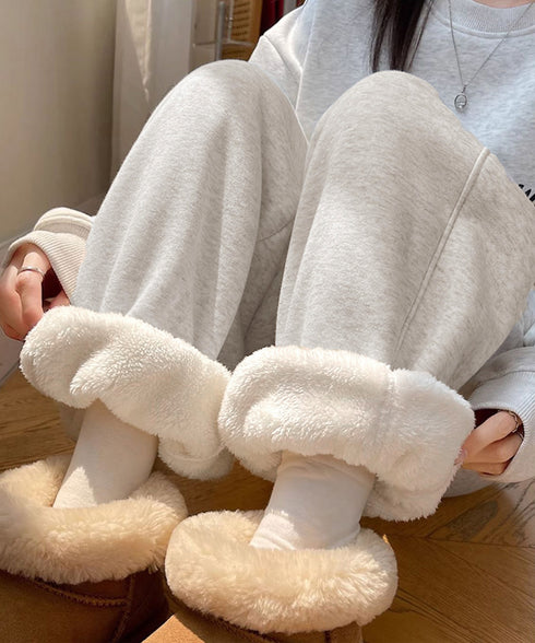裏ボア スウェットパンツ あったかパンツ レディース カジュアル 裏起毛ジョガーパンツ ハイウエスト裏フリースロングパンツ 秋冬防寒ボトムス 着やせ ウエストゴム 80RTONG-003