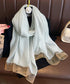 シアーロングストール ラメ糸大判ショール レディースUV対策冷房対策スカーフショール 上品シルクタッチ 大判ストール春夏薄手 軽やか透け感羽織り 大人可愛い韓国風 80YFA-002