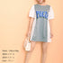 チュニックワンピース レディース 韓国 ミニワンピース レース切り替え aラインワンピ 半袖 春夏 パフスリーブ tシャツワンピース カジュアル 体型カバー 80BOCUI-001