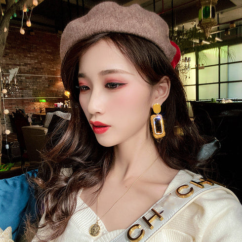 大ぶりピアス レディース ぶらさがり 大ぶりピアス レディース ぶらさがり 長方形ピアス 大きめ スクエアピアス プレゼント 女性 ピアス 揺れる ピアス 80BYU-012