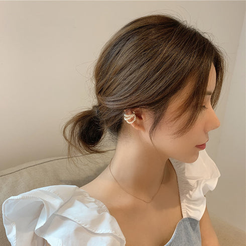 イヤーカフ チェーン レディース イヤーカフ チェーン レディース 片耳用 イヤリング マグネット キャッチ フェイクパール アクセサリー 80BYU-014