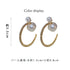 フープピアス キラキラ 派手大ぶりピアス パールキャッチ 韓国アクセサリーラインストーン ビジュー 上品 大人かわいいピアス オルチャン パーティー ジュエリー 80BYU-019