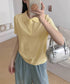 ハーフジップポロシャツ 半袖サマーニット 韓国風ニットトップス レディース春夏服 オフィスカジュアル 大人可愛い 襟付きプルオーバー 薄手ニットTシャツニットソー 80CHENXN-005