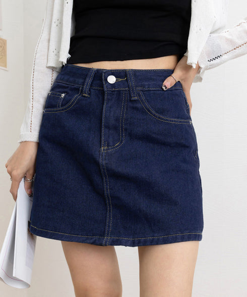 デニムスカパンハイウエストショートパンツ レディース チラ見せ防止キュロットスカート 美尻美脚Aラインスカパン 着やせミニ丈スカート お洒落脚長ショーパン 韓国風 80CHUNTAI-002