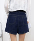デニムスカパンハイウエストショートパンツ レディース チラ見せ防止キュロットスカート 美尻美脚Aラインスカパン 着やせミニ丈スカート お洒落脚長ショーパン 韓国風 80CHUNTAI-002