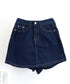 デニムスカパンハイウエストショートパンツ レディース チラ見せ防止キュロットスカート 美尻美脚Aラインスカパン 着やせミニ丈スカート お洒落脚長ショーパン 韓国風 80CHUNTAI-002