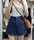 デニムスカパンハイウエストショートパンツ レディース チラ見せ防止キュロットスカート 美尻美脚Aラインスカパン 着やせミニ丈スカート お洒落脚長ショーパン 韓国風 80CHUNTAI-002