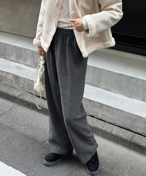 裏起毛ワイドパンツ あったかニットパンツ レディース ハイウエストイージーパンツ 裏ファーストレートパンツ厚手 暖かいロングパンツ 着やせ美脚脚長 韓国風ボトムス 80DANL-001