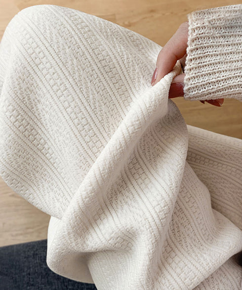 裏起毛ワイドパンツ あったかニットパンツ レディース ハイウエストイージーパンツ 裏ファーストレートパンツ厚手 暖かいロングパンツ 着やせ美脚脚長 韓国風ボトムス 80DANL-001