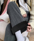裏起毛ワイドパンツ あったかニットパンツ レディース ハイウエストイージーパンツ 裏ファーストレートパンツ厚手 暖かいロングパンツ 着やせ美脚脚長 韓国風ボトムス 80DANL-001