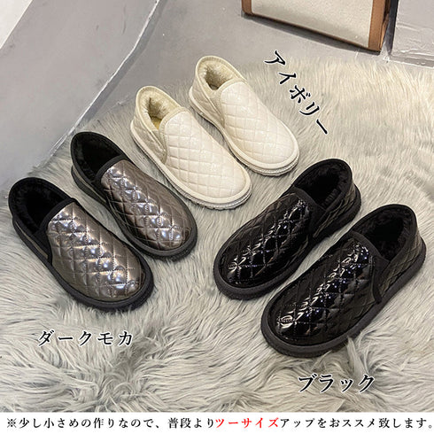 ムートンパンプス レディースボアモカシン もこもこ 裏起毛靴 歩きやすいシューズ 保温防寒 ムートンローファー 履きやすい オシャレ 疲れない 裏ボアパンプス韓国 80DUSHI-002