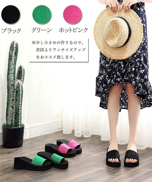 美脚サンダル 厚底サンダル レディース 美脚サンダル 厚底サンダル レディース 歩きやすい ビーチサンダル ヒールサンダル 80HENGDE-001