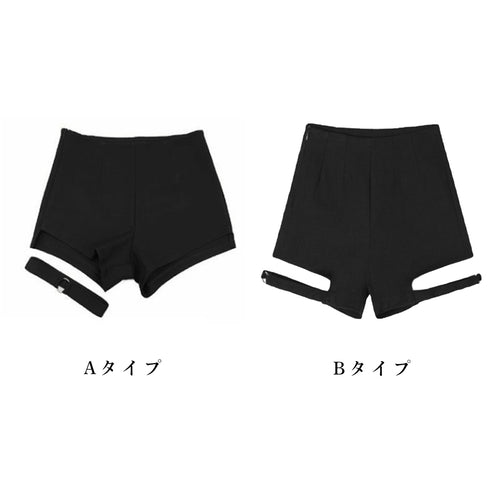 ホットパンツ ハイウエスト セクシー ホットパンツ ハイウエスト セクシー ボトムス 切り替え 無地 ヒップホップ ステージ衣装 80JIAYI-003