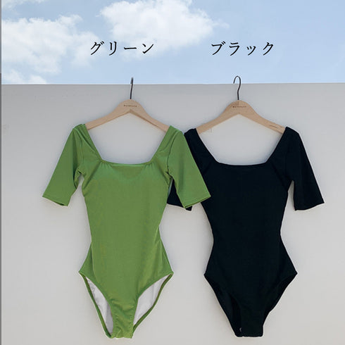 水着体型カバー 韓国風 モノキニ ビキニ レディース 水着ワンピース セクシー胸元 ビキニ バックシャン プール水着 リゾート サマー海水浴 スイムウェア女の子 80JIGUO-001