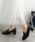 ローファーパンプス チャンキーヒール靴 レディース スクエアトゥパンプス 通学通勤 歩きやすいシューズ きれいめオフィスビジネスくつ おしゃれ 太ヒールパンプス 80LCHANG-001