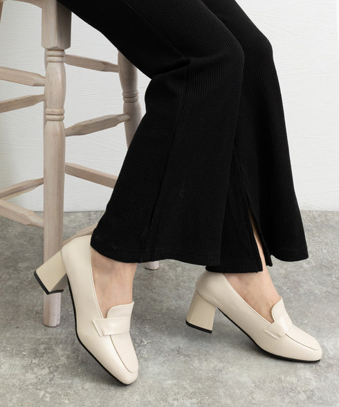 ローファーパンプス チャンキーヒール靴 レディース スクエアトゥパンプス 通学通勤 歩きやすいシューズ きれいめオフィスビジネスくつ おしゃれ 太ヒールパンプス 80LCHANG-001