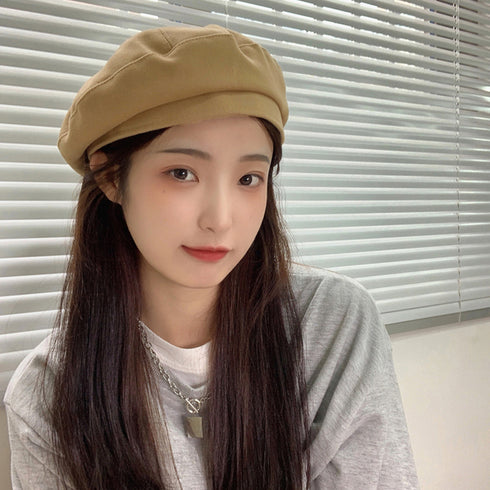 ベレー帽 レディース帽子トレンド 韓国風 フェルトベレー帽 秋冬定番ハット ベーシック ボリューム カジュアル 暖かいベレー帽大人可愛い 通勤通学 帽子無地 5色 80LFANG-001