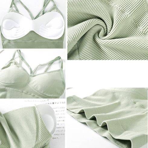 キャミソール カップ付きブラキャミ 韓国 インナートップス レディース ベアトップブラ クロスストラップ チラ見え 美胸ブラトップ セクシー胸元 下着 大人コーデ 80MEILING-001