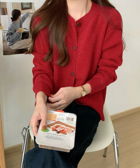 ニットカーディガン ポケット付き 秋冬服 レディース 大人可愛いニット羽織り シンプルニットトップス カジュアルきれいめ ニットアウター おしゃれ ニットセーター 80MEIREN-023