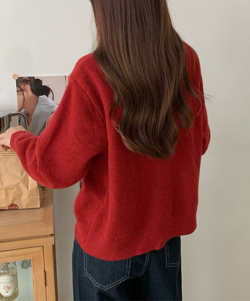 ニットカーディガン ポケット付き 秋冬服 レディース 大人可愛いニット羽織り シンプルニットトップス カジュアルきれいめ ニットアウター おしゃれ ニットセーター 80MEIREN-023