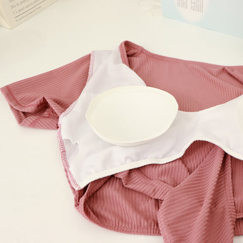 セパレート水着 カシュクール風上下セット レディース セクシー水着ビキニ 2点セット ハイウエスト 露出控え目 ママ水着 体型カバー スイムウェア夏 海水浴韓国風 80MIAOMIAO-004