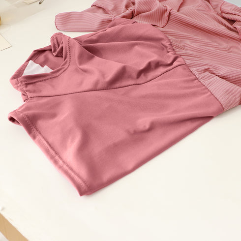 セパレート水着 カシュクール風上下セット レディース セクシー水着ビキニ 2点セット ハイウエスト 露出控え目 ママ水着 体型カバー スイムウェア夏 海水浴韓国風 80MIAOMIAO-004