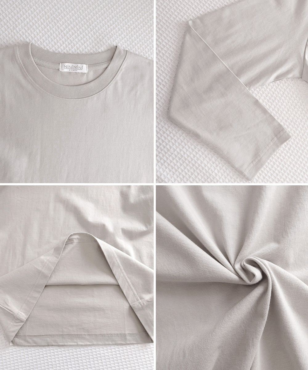 長袖TシャツカットソークルーネックロンT 詳細画像28