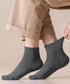 中筒靴下 ローソックス アンクルソックス 長さが選べるソックス レディース 締め付けない靴下無地 蒸れない靴下臭わない ミディアムソックス綿ポリ シンプルソックス 80QIANDA-001