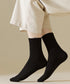中筒靴下 ローソックス アンクルソックス 長さが選べるソックス レディース 締め付けない靴下無地 蒸れない靴下臭わない ミディアムソックス綿ポリ シンプルソックス 80QIANDA-001
