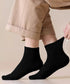 中筒靴下 ローソックス アンクルソックス 長さが選べるソックス レディース 締め付けない靴下無地 蒸れない靴下臭わない ミディアムソックス綿ポリ シンプルソックス 80QIANDA-001