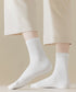 中筒靴下 ローソックス アンクルソックス 長さが選べるソックス レディース 締め付けない靴下無地 蒸れない靴下臭わない ミディアムソックス綿ポリ シンプルソックス 80QIANDA-001