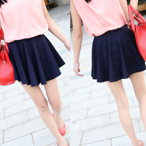 サーキュラースカート フレアスカート レディース ミニスカート aラインスカート ハイウエスト 可愛い 春夏秋冬 スカート ショート丈 無地 脚長 キュート 80RENF-001