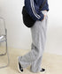 ワイドパンツ レディース イージーパンツ ハイウエストストレートパンツ 裏起毛ノーマル2タイプ ウエストゴム リラックスパンツ 着やせ 斜めストライプロングパンツ 80RTONG-002