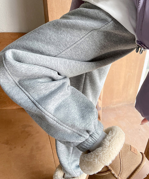 裏ボア スウェットパンツ あったかパンツ レディース カジュアル 裏起毛ジョガーパンツ ハイウエスト裏フリースロングパンツ 秋冬防寒ボトムス 着やせ ウエストゴム 80RTONG-003