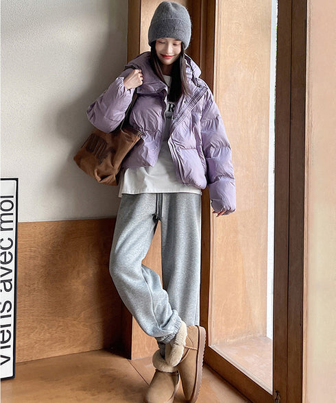 裏ボア スウェットパンツ あったかパンツ レディース カジュアル 裏起毛ジョガーパンツ ハイウエスト裏フリースロングパンツ 秋冬防寒ボトムス 着やせ ウエストゴム 80RTONG-003