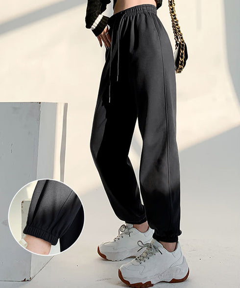 裏ボア スウェットパンツ あったかパンツ レディース カジュアル 裏起毛ジョガーパンツ ハイウエスト裏フリースロングパンツ 秋冬防寒ボトムス 着やせ ウエストゴム 80RTONG-003