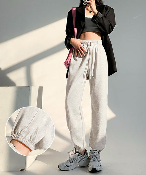 裏ボア スウェットパンツ あったかパンツ レディース カジュアル 裏起毛ジョガーパンツ ハイウエスト裏フリースロングパンツ 秋冬防寒ボトムス 着やせ ウエストゴム 80RTONG-003