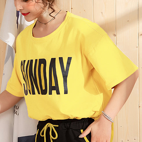 ルームウェア レディース ビッグロゴ 部屋着 おしゃれ レディース パジャマ 上下セット 春夏 セットアップ 半袖 ロゴtシャツ 短パン 寝間着 かわいい薄手 80SHENH-001