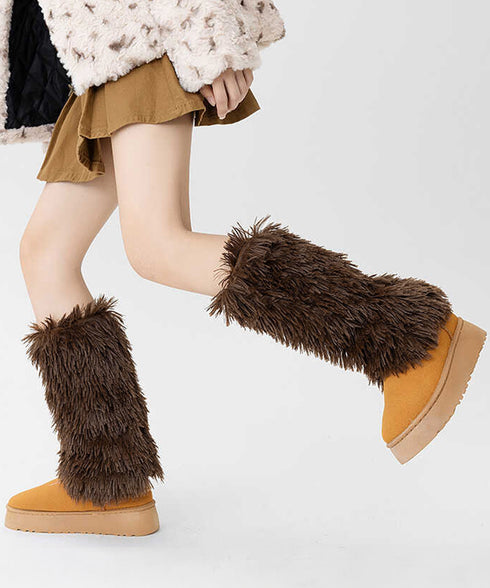 フェイクファーレッグウォーマー モコモコ 足首ウォーマー レディース ボリューム レックカバー 履きやすい 防寒グッズ 暖かい コスチューム 秋冬 靴下 JK美脚 80SUJIE-001