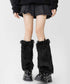 フェイクファーレッグウォーマー モコモコ 足首ウォーマー レディース ボリューム レックカバー 履きやすい 防寒グッズ 暖かい コスチューム 秋冬 靴下 JK美脚 80SUJIE-001