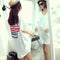チュニックロンT 半袖 ロングtシャツ夏 ゆったり ラウンドネック ロゴTシャツ レディース 無地カットソー プルオーバー 体型カバー 着やせチュニックワンピ韓国 80TAOYIN-001