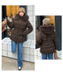 フーディーダウンジャケット 中綿アウター レディース フェイクダウンコートミドル丈 ファーフードアウター 中綿ジャケットウエストマーク 保温防寒防風 あったか冬服 80TIANN-003