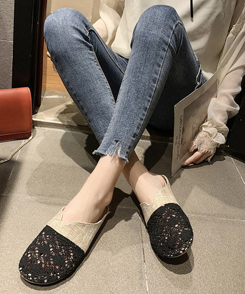 ミュールサンダル レディース ぺたんご おしゃれ フラットサンダル 美脚 サマーサンダル 通気性 リゾートサンダル カジュアルシューズ 歩きやすい 80TONGTAI-011