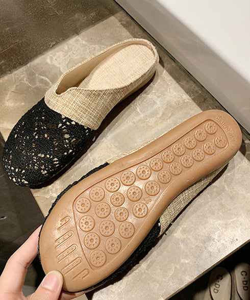 ミュールサンダル レディース ぺたんご おしゃれ フラットサンダル 美脚 サマーサンダル 通気性 リゾートサンダル カジュアルシューズ 歩きやすい 80TONGTAI-011